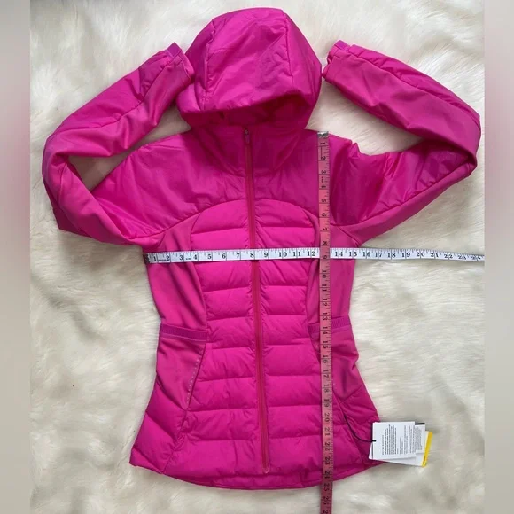 Lululemon 🍋 Down For It All Jacket Sonic Pink Sz 4